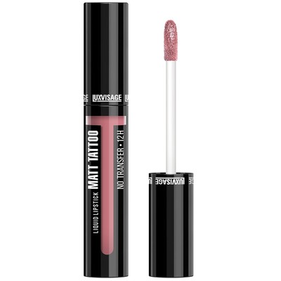 LUX visage MATT TATTOO NO TRANSFER 12H  Помада для губ жидкая матовая стойкая тон 104 Lilac Nude