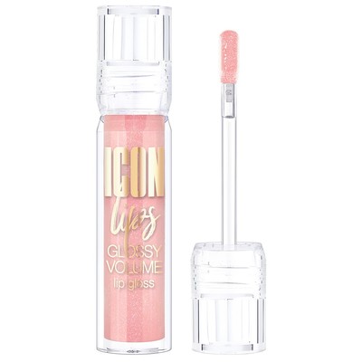LUX visage ICON lips glossy volume  Блеск для губ с эффектом объема 509 Powder Rose