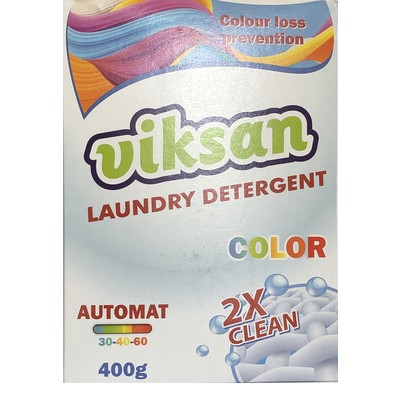 ВИКСАН VIKSAN Стиральный порошок 2X CLEAN COLOR автомат , 400г